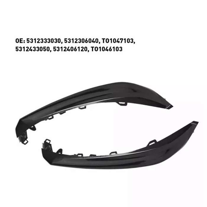 1Pair Car Front Bumper Side Lower Trims Grille for SE XSE 2018-2020 53124-06120 53123-06040
