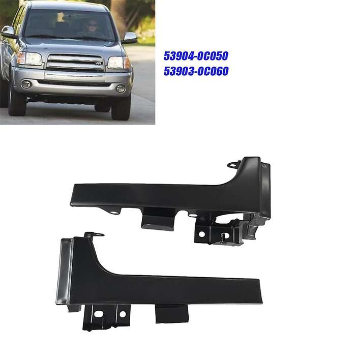 1pair Car Front End Panel Metal 53904-0c050 53903-0c060 for 1999-2006 Headlight Lower Trim Strip Fil