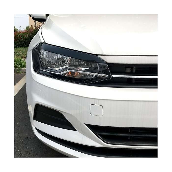 1pair Car Front Headlight Eyebrows Eye Cover Trim Sticker for 2019-2023 Molding Lamp Eyelids Strips