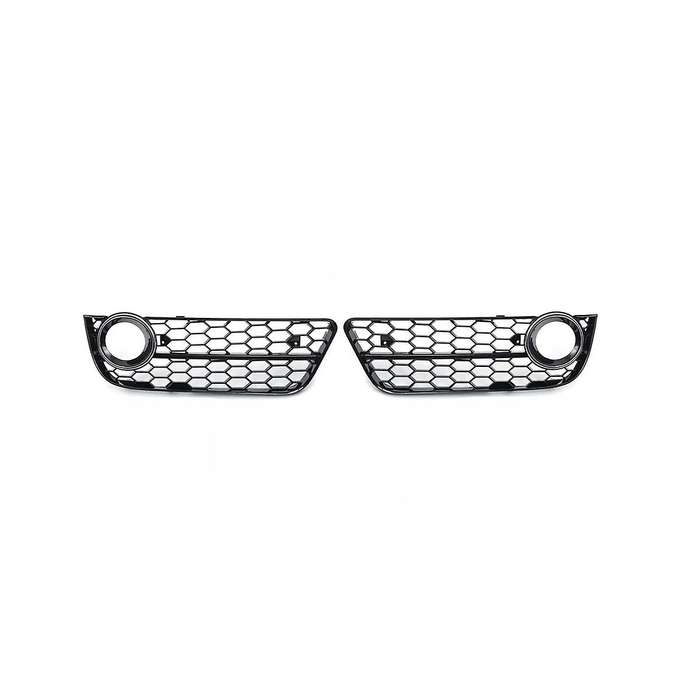1pair Car Front Grille Grill Lower Bumper Fog Light Cover for A5 Coupe/sportback 08-11 Cabriolet 10