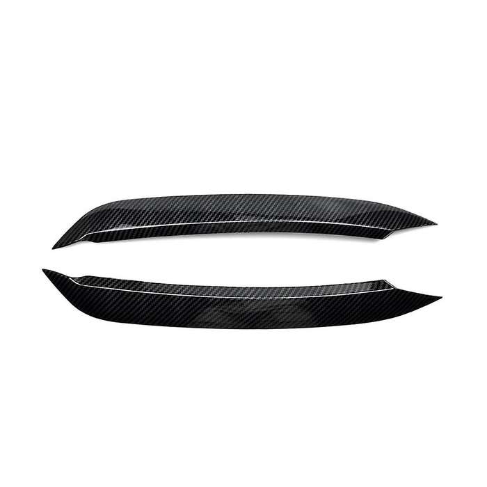 1Pair Car Front Headlight Eyebrows Eye Cover Trim Sticker for 2019-2023 Molding Lamp Eyelids Strips