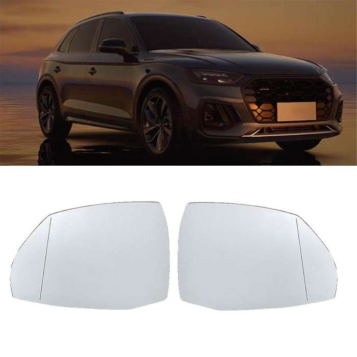 1pair Car Front Heated Rear View Mirror Lens Glass for Q5 2015-2017 2017-2021 4m0857535 4m0857536