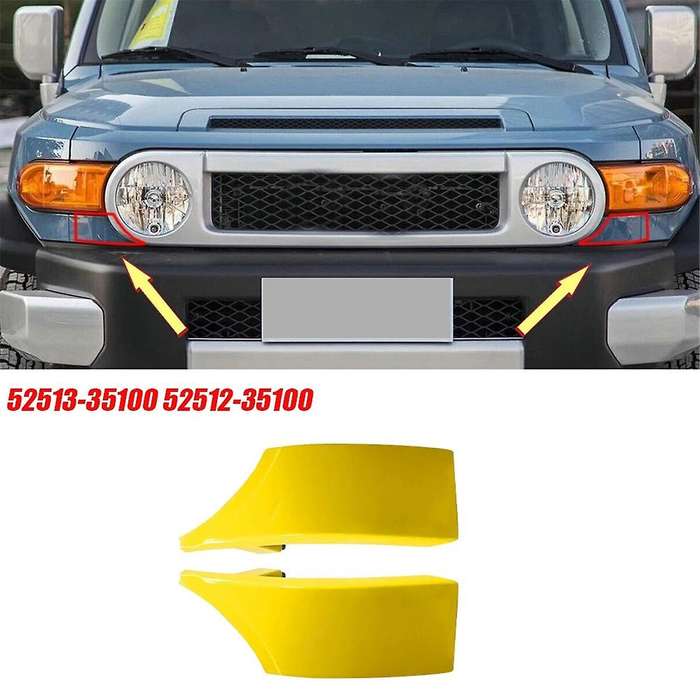 1pair Car Front Lower Bumper Filler Cover 52512-35100-f0 52513-35100 for Cruiser 2007-2014 Corner Tr