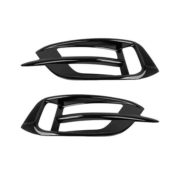 1pair Car Rear Bumper Fog Light Lamp Cover Trim for 10th 2016-2019 Bright Black Fog Lamp Frame