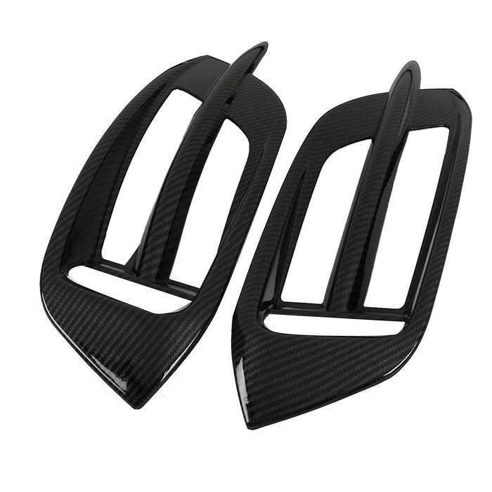 1pair Car Rear Bumper Fog Light Lamp Cover Trim for 10th 2016-2019 Abs Carbon Fiber Fog Lamp Frame