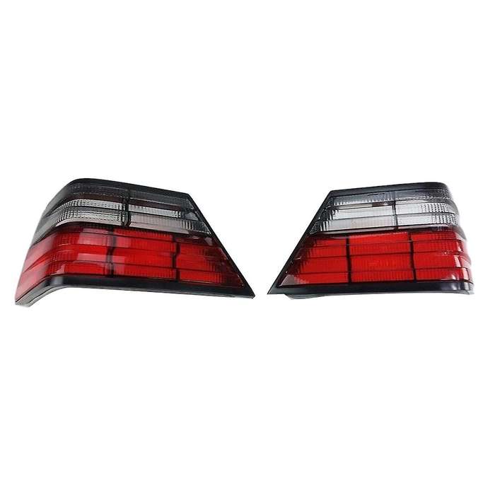 1Pair Car Rear Tail Light Lamp Red+Smoke for E-Class W124 E 180 E200 1986-1995 A1248206164 A1248204