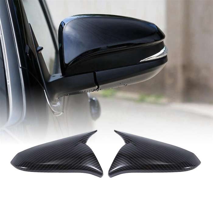 1pair Car Rearview Mirror Cover for 2013-2022 Ox Horn Side Mirror Shell Reverse Caps Trim