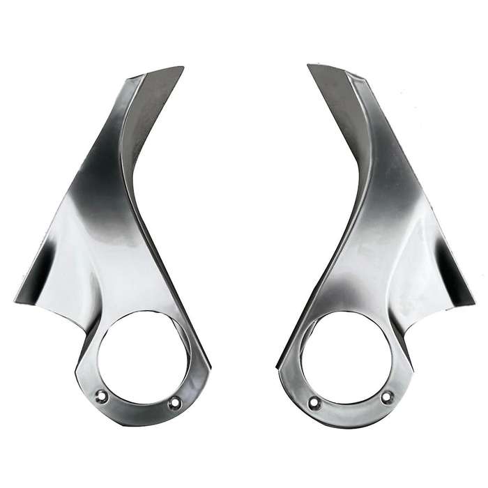 1Pair Car Rearview Mirror Inner Shell Chrome Trim Cover for 2015-2020 Mirror Holder Upper Cover Supp
