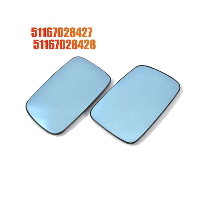 1pair Car Rearview Side Door Mirror Blue Glass Lens Heated for E46 E65 E66 E67 2001-2008 5116702842