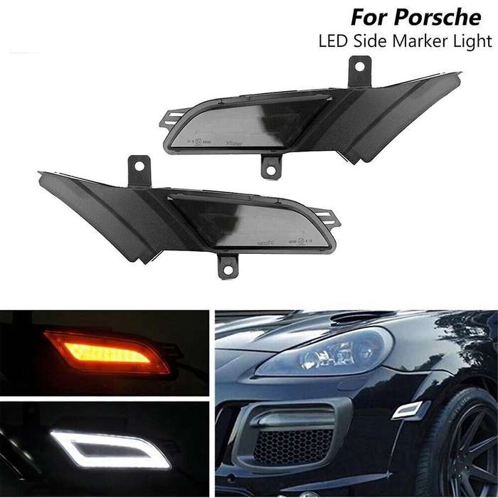 1pair Car Side Marker Lamps Dynamic Amber Led Turn Signal Blinker Light for 957 2007-2010 B