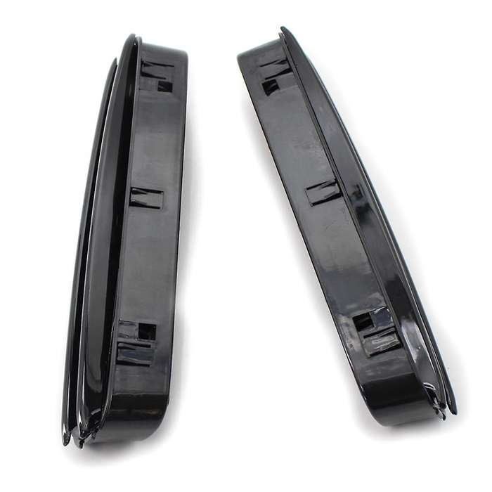 1pair Car Side Wing Air Flow Vents Grille Grill for E60/e61 E39 M5 Glossy Black
