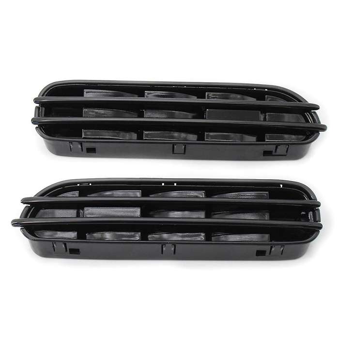 1pair Car Side Wing Air Flow Vents Grille Grill for E60/e61 E39 M5 Glossy Black