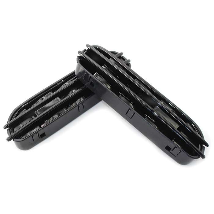 1pair Car Side Wing Air Flow Vents Grille Grill for E60/e61 E39 M5 Glossy Black