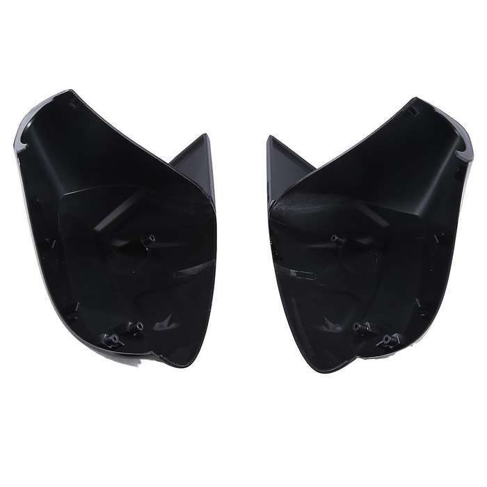 1Pair Car Snap Clip Gloss Black Cow Horn Rear View Mirror Housing Reversing Mirror Housing(LH+RH) f