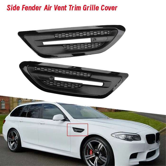 1Pair Car Side Trim Cover for F10 Sedan 5-Series M5 2011-2017 Grille Outlet Frame, B
