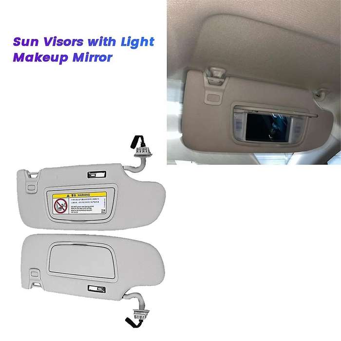 1Pair Car Sun Visors Makeup Mirror DS73-F04101 DS73-F04100 for Mondeo Edge Taurus 2013-2019 Sunshadi