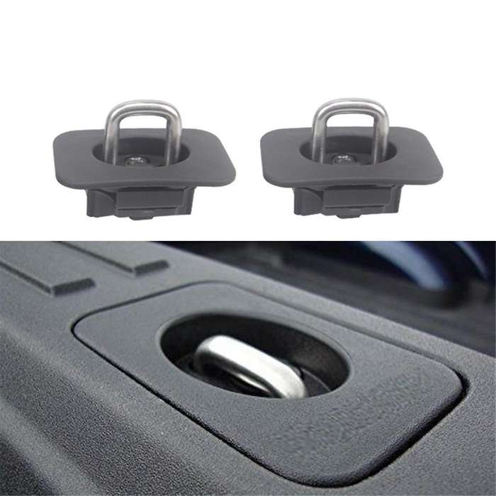 1pair Car Truck Bed Tie Downs Pickup Truck Tie Down Anchors for 2015-2020 F250 F350 Super Duty 2017-