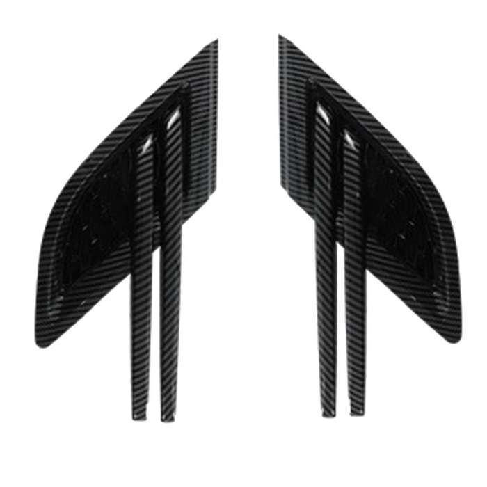 1pair Carbon Fiber Side Air Flow Vent Grille Grill Side Grilles Grid for Range Sport 2014-2017