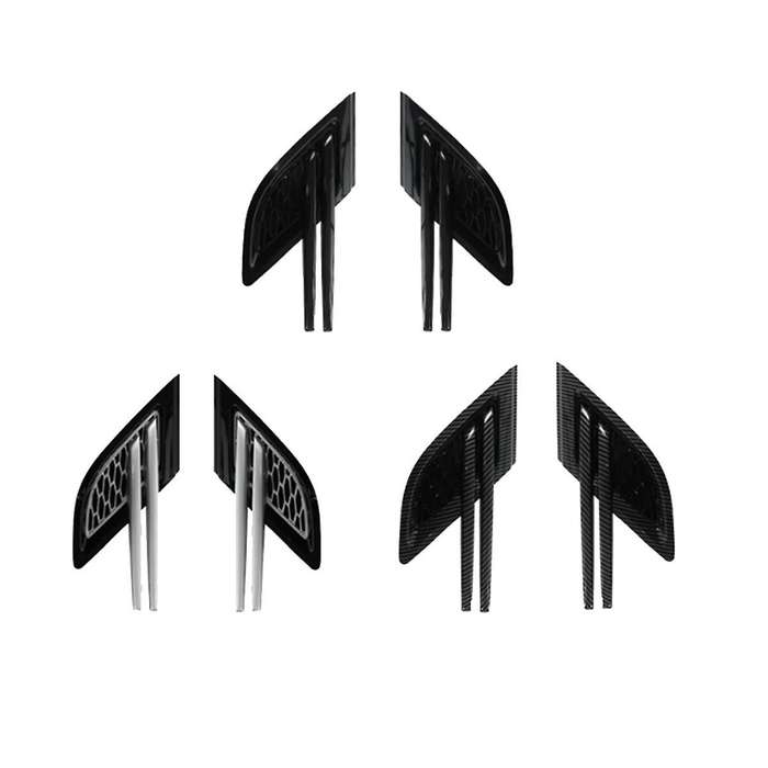 1pair Carbon Fiber Side Air Flow Vent Grille Grill Side Grilles Grid for Range Sport 2014-2017