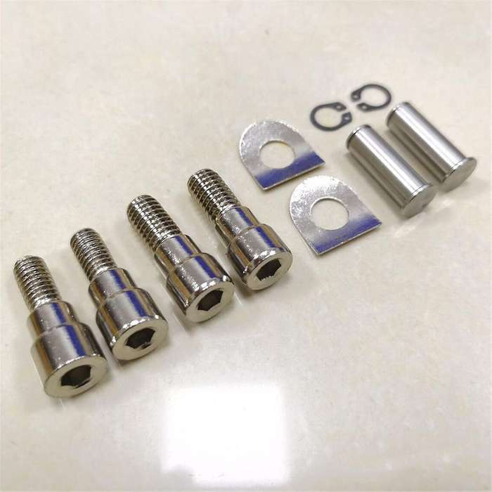1pair Chrome Footboard Mount Kit for Glide Classic Flhtc 93-later Touring Rear Passenger Mini Foot