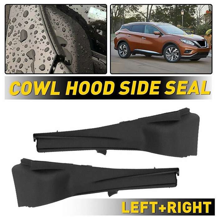1Pair Corner Windshield Wiper Cowl Cover for 2015-2017 66894-5BC0B 66895-5BC0B