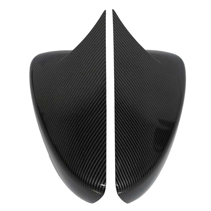 1Pair Fit for 3 M3 Axela 2014 -2019 ABS Carbon Fiber Color Door Wing Rearview Mirror Cover Trim