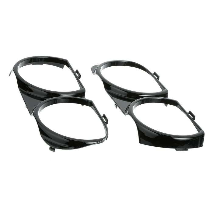1Pair for Front Headlight Lamp Bezel Trim Right & Left 68259053AB 68259052AB Black