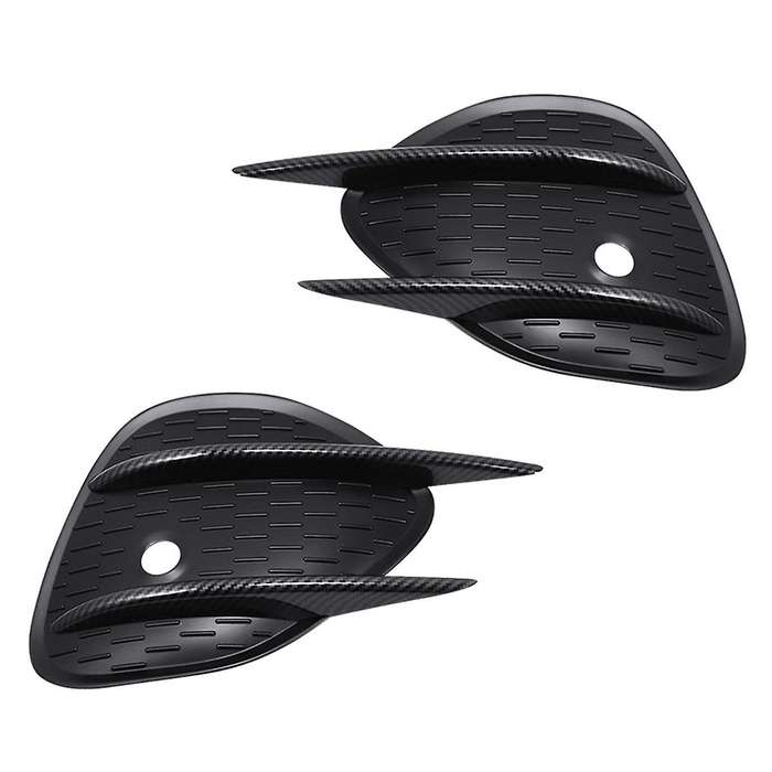 1pair Front Bumper Air Knife Fog Lamp Trim Cover for Glc Class X253 2023-2024 Lip Spoiler Grille B