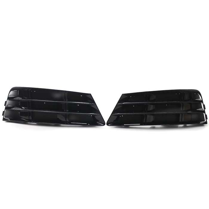 1Pair Front Bumper Fog Light Grille Grill for- A4 B9 2016-2017 Fog Lamp Cover 8WD807681 8WD807682