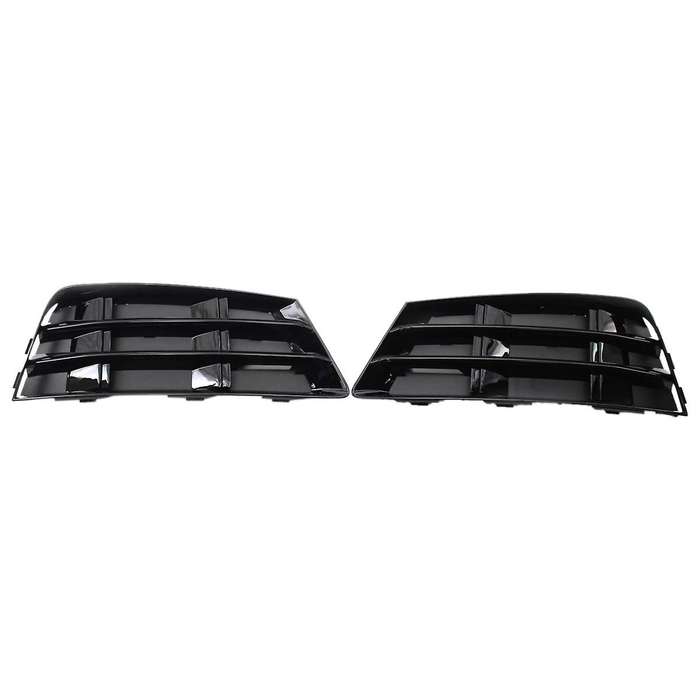 1Pair Front Bumper Fog Light Grille Grill for- A4 B9 2016-2017 Fog Lamp Cover 8WD807681 8WD807682