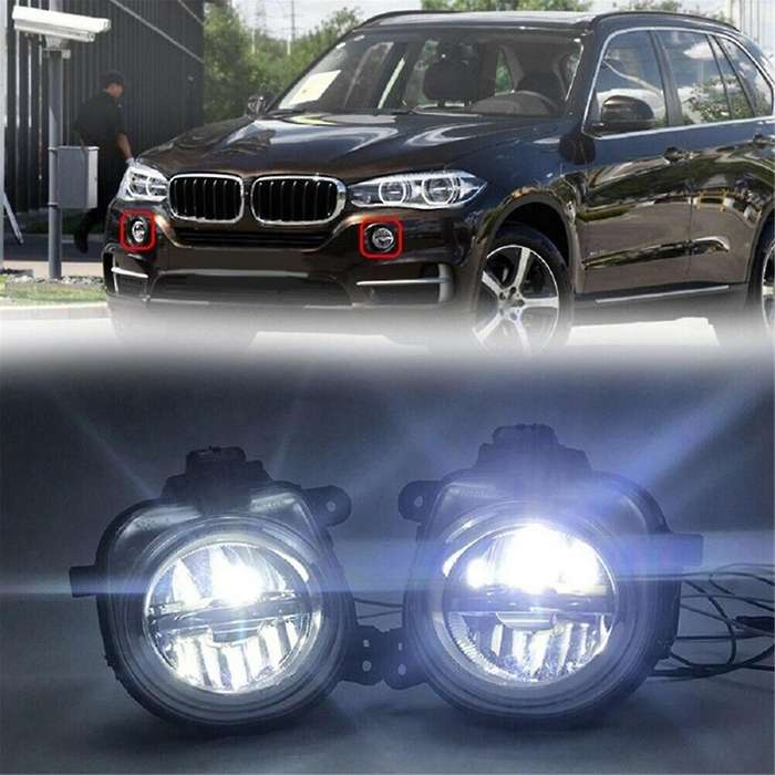 1pair Front Bumper Led Fog Light Lamp Drl Driving Lamp for X3 X4 F26 X5 F15 F85 X6 63177317251,63177