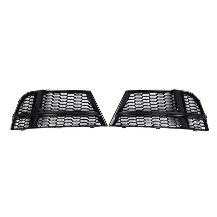 1pair Front Bumper Lower Grille Cover Fog Light Honeycomb Holes Bezel for A3 S3 M 2017-2019 8v380768