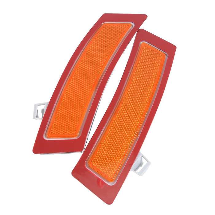 1Pair Front Bumper Reflector Side Marker Lights (LH+RH) for E70 X5 2011-2013 63147274433 63147274432
