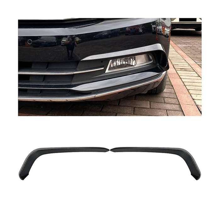 1pair Front Fog Light Trims Eyebrow Strips for B8 2016-2019 Wind Knife Sticker Spoiler Eye Lid Cove