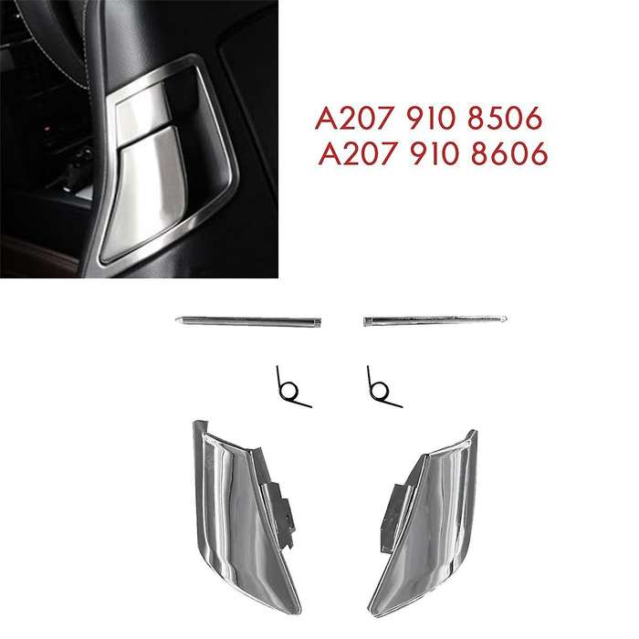 1pair Front Seat Backrest Locking Mechanism Trim Caps for - W204 C204 W207 A20791085069051 A2079108