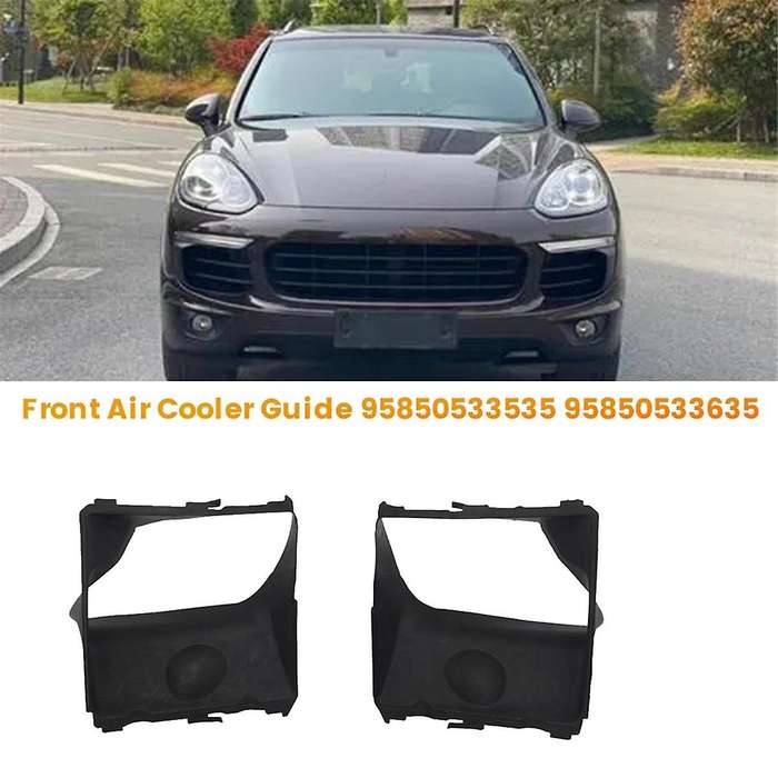 1Pair Front Radiator Air Cooler Guide 95850533535 95850533635 for 11-18 Intake Duct Intercooler Cove