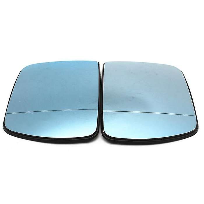 1Pair L+R Door Wing Mirror Glass Heated Blue Left Right Side for X5 E53 99-06 3.0I 4.4I Rearview Mir