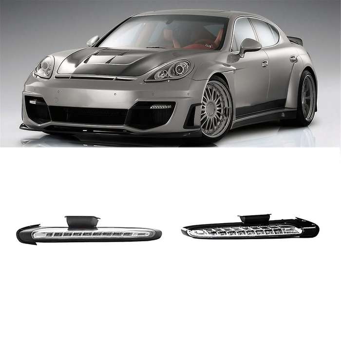 1Pair LED DRL Daytime Ruuning Light Turn Signal Fog Lamp Assembly for 92A /Turbo 2011-2014