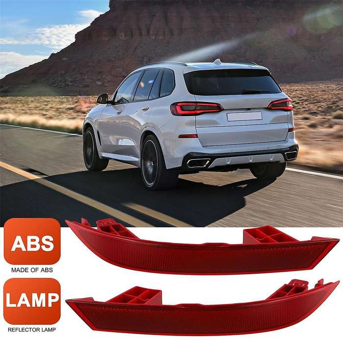 1Pair Left & Right Rear Bumper Reflector Panel 63147463973 63147463974 for G05 X5 40iX 50iX 2018-202