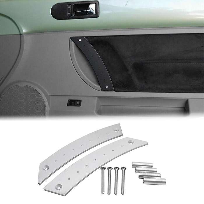 1Pair Metal Door Panel Pull Handle Set for 1998-2010 Interior Door Grab Pull Handles Replacement Si