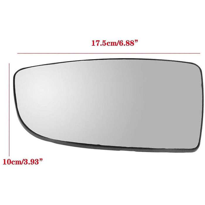 1Pair Lower Side Wing Mirror Glass Rear Veiw Mirror with Backing Plate Left Hand Side for Transit MK