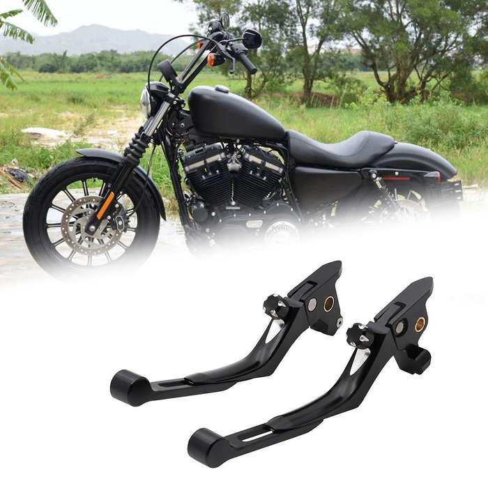 1Pair Motorcycle Clutch Brake Levers Adjustable Gliding Handle Clutch for 883 1200 48 72 2014 2015 2