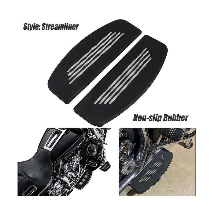 1pair Motorcycle Front Footrest Insert Foot Peg Trim for Street Road Glide Foot Pedal Covers