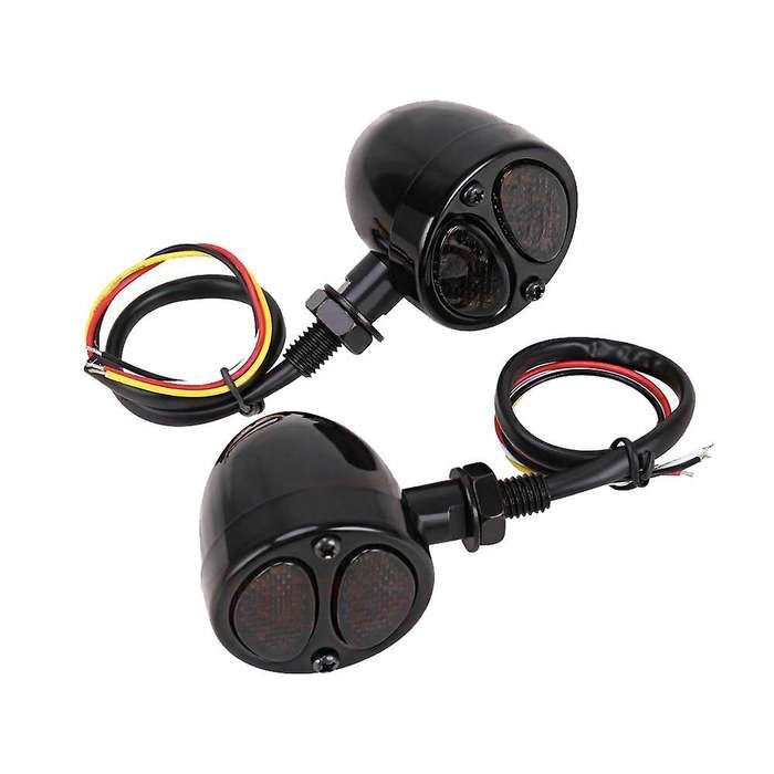 1Pair Motorcycle Turn Signal Indicator Light Motorbike Blinker Headlight Fit for