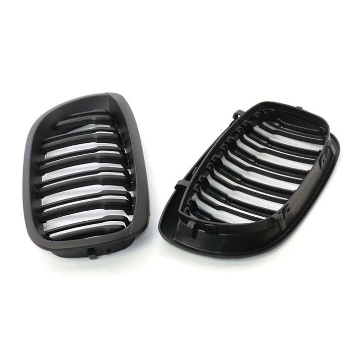 1pair Of Car Center Grilles Front Kidney Grill 51137064317 for 3 Series E46 2-door 03-06 Modificatio