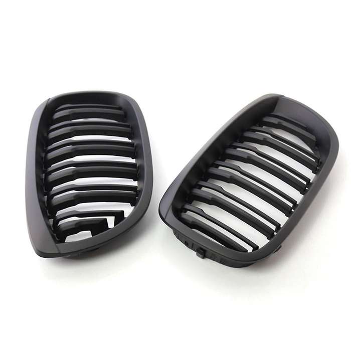1pair Of Car Center Grilles Front Kidney Grill 51137064317 for 3 Series E46 2-door 03-06 Modificatio