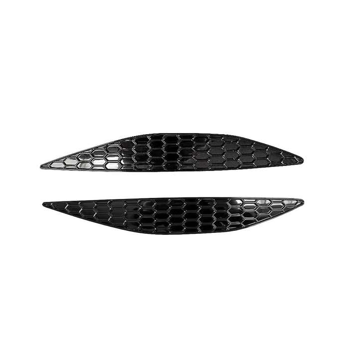 1pair Rear Bar Honeycomb Reflector Cover Trim Styling for Golf 7 Mk7 2014-2018 Tail Fog Light Strip