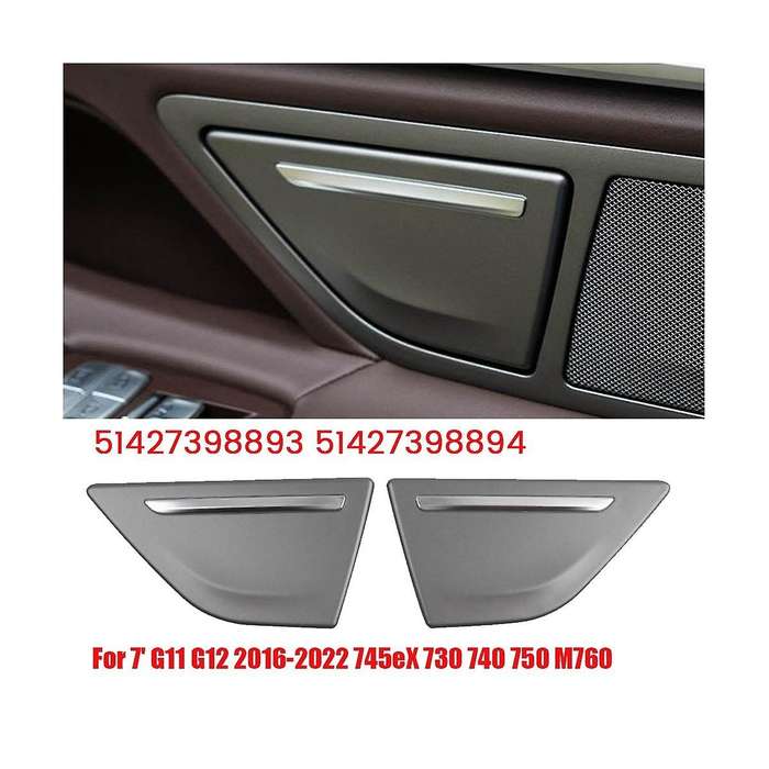 1Pair Rear Door Ashtray Trim Panel Cover 51427398893 51427398894 for 7 Series G11 G12 16-22 745EX 73