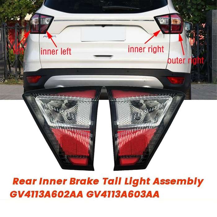 1Pair Rear Inner Tail Light Assembly GV4113A602AA GV4113A603AA for 2017-2019 Brake Tail Lamp GV4113A