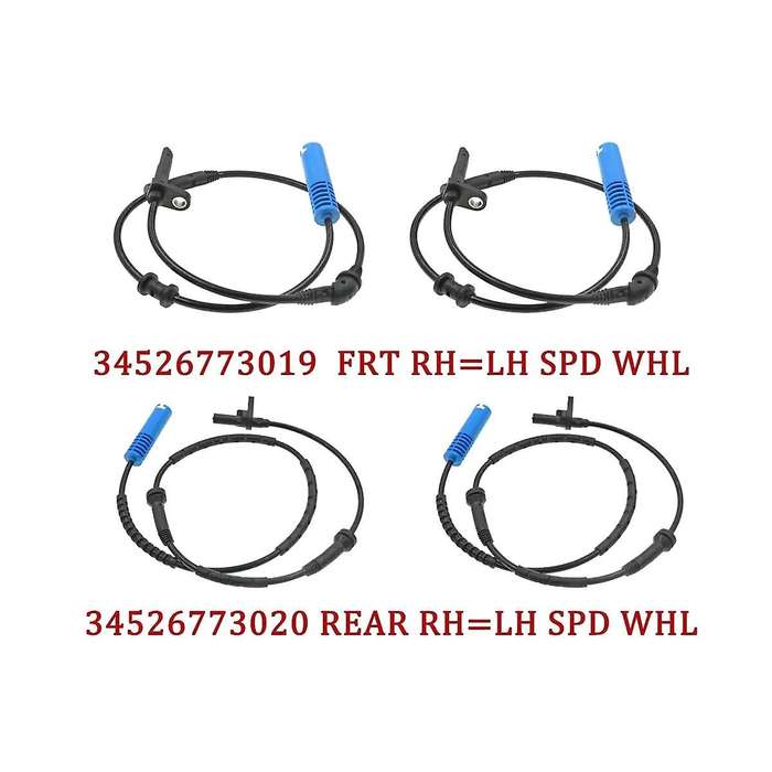 1pair Rear Left Right Abs Wheel Speed Sensor for R55 R56 2007-2015 34526773020